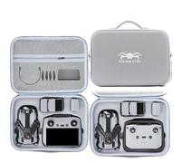 BeisDirect Funda de transporte de viaje para DJI Mini 5 Pro Fly More Combo, bolsa de hombro de gran capacidad para mando a distancia DJI RC 2/RC-N3, hub de carga de batería y accesorios, gris