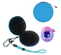 BeisDirect Funda de transporte para Tamagotchi Paradise, bolsa de almacenamiento portátil de poliuretano duro, a prueba de polvo y golpes, organizador de viaje con correa de mano, solo funda (azul)