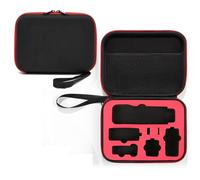BeisDirect Funda de viaje para DJI Osmo Pocket 3 Estabilizador de cardán de mano para teléfono móvil y accesorios, bolsa de almacenamiento portátil Osmo Pocket 3 bolsa de cámara, Forro rojo y negro,