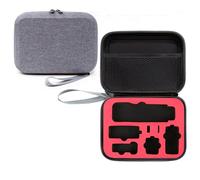 BeisDirect Funda de viaje para DJI Osmo Pocket 3 Estabilizador de cardán de mano para teléfono móvil y accesorios, bolsa de almacenamiento portátil Osmo Pocket 3 bolsa de cámara, Forro rojo+gris,