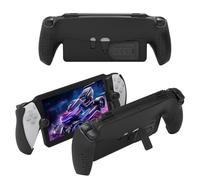 BeisDirect Funda para Sony PlayStation Portal Handheld TPU Funda protectora para PlayStation Portal consola de juegos con base de soporte PS Portal Accesorios (negro)