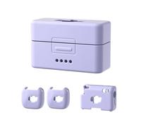 BeisDirect Funda protectora de silicona para DJI Mic Mini, funda protectora para micrófono inalámbrico para DJI Mic Mini, transmisor/receptor/funda de carga, Juego de 2 Tx+1 Rx Morado, Funda de