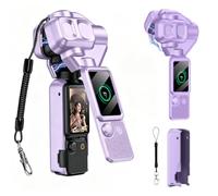 BeisDirect Funda protectora para DJI Osmo Pocket 4P, carcasa rígida de cuerpo completo, cubierta magnética, antiarañazos, protector de pantalla para Osmo Pocket 4 Pro, accesorios de cámara, Purple