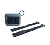 BeisDirect GO4 - Funda de silicona para altavoz Bluetooth portátil JBL GO 4, funda protectora para altavoz de bicicleta con correa fija (azul)