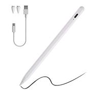 BeisDirect Lápiz capacitivo sensible a la presión para iPad, Huawei XiaoMi MiPad 5 Pro de 11 pulgadas 2021 MiPad5, bolígrafo de entrada recargable, bolígrafo activo táctil (blanco)