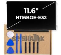 Beishark Pantalla LCD mate de repuesto N116BGE-E32 de 11.6 pulgadas, pantalla LED para portátil 1366 x 768 HD, no táctil, EDP 30 pines, apto para Lenovo, Asus, Acer, HP, con kit de herramientas