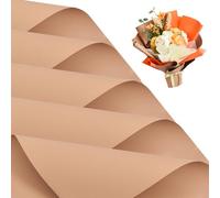 BEISHIDA 20 piezas de papel de regalo floral mate para ramo de flores, papel de regalo impermeable para ramo de flores, suministros de floristería, boda, graduación floral