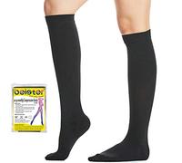 Beister - Calcetines de compresión para hombre y mujer, 20 - 30 mmhg de contención, clase 2 médica, apoyo gradual, bajo de compresión, indicado para venas varicosas, edema (un par, no dos)
