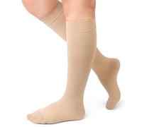 Beister - Calcetines de compresión para hombre y mujer, 20 - 30 mmhg de contención, clase 2 médica, apoyo gradual, bajo de compresión, indicado para venas varicosas, edema (un par, no dos)
