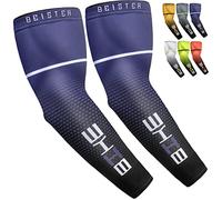 beister Mangas de compresión de enfriamiento con protección solar UV, para hombres y mujeres, Azul, Medium