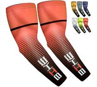 beister Mangas de compresión de enfriamiento con protección solar UV, para hombres y mujeres, Mandarina, XX-Large