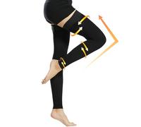 beister Medias de compresión de 15-20 mmHg para mujeres y hombres, mangas de compresión graduadas médicas hasta el muslo con banda de silicona de puntos, calcetines de presión de apoyo para venas