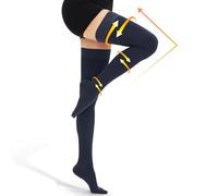 beister Medias de compresión médicas de 15-20 mmHg con banda de silicona de puntos, calcetines de compresión graduados para mujeres y hombres, medias de presión de soporte de circulación para venas