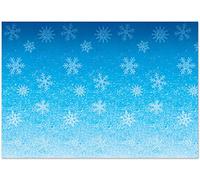 Beistle 20207 - Telón de fondo, plástico, color azul y blanco