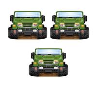 Beistle 3 Piezas de Accesorios para Cabina de Fotos de Jeep de Safari de la Selva para Decoraciones de Fiesta de cumpleaños, 25 x 37 Pulgadas, Multicolor
