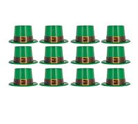 Beistle 30039 - Sombrero de Copa de Duende, Papel de plástico, Verde/Negro/Dorado