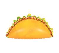 Beistle 56032 - Taco Inflable Grande de 9 x 16 Pulgadas, Accesorios para decoración de Tacos para temática Mexicana, Suministros de Fiesta del Cinco de Mayo, plástico PVC, Multicolor