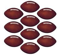 Beistle 57079 10-Pack Miniature Football Cutouts for Parties, 4-1/2-Inch