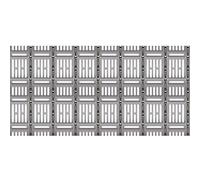 Beistle 59901 espacio estación telón de fondo, 4 "x 30, Gris/Negro/Blanco