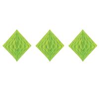 Beistle 59926-LG, 3 piezas de diamantes de seda, 12.5 pulgadas (verde claro), papel