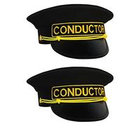 Beistle 60852 - Gorro de Conductor, 2 Piezas, Tela, Color Negro y Amarillo