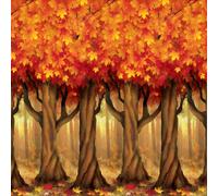 Beistle 90022 - Telón de Fondo de árboles de otoño para Fiesta (1 Unidad) (1 Paquete), plástico
