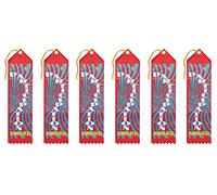 Beistle - Cintas de premio de participación, 2 x 8 pulgadas, paquete de 6