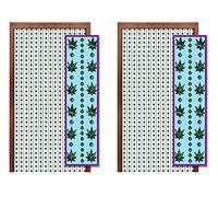 Beistle - Cortinas de plástico con Cuentas de Marihuana para Puertas y Entrada, 420 temáticas, decoración de Fiesta de cumpleaños, 78 x 24 Pulgadas, Color Verde