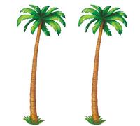 Beistle Creation S55137AZ2 - Palmeras articuladas, Papel, Verde/marrón