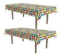 Beistle Disco - Funda para Mesa de Mezclas Set de 2 Multicolor
