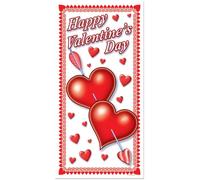 Beistle Happy Valentine's Day Door Cover 70010 - Cubierta para Puerta (30 Pulgadas, 1 Unidad)