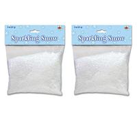Beistle Paquete de 2 confeti de nieve brillante, decoraciones de Navidad y copos de nieve de plástico navideños, decoración iridiscente nevada de invierno, paquete de 2 onzas.
