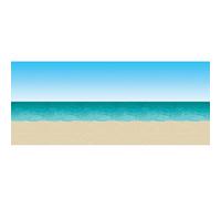 Beistle Paquete de telón de Fondo de Escena de Playa, Fondos de océano y Playa, Escena Costera Realista, Juego de Accesorios para sesión de Fotos, Decoraciones de Fiesta temática Tropical para Verano