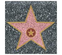 Beistle Paseo de la Fama Star Peel-N-Place Decoración