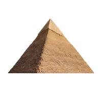 Beistle Pyramid Stand-Up - Recorte independiente del antiguo Egipto con caballete, decoración realista de monumento egipcio del desierto para temas de arqueología, exhibiciones de museos y decoración