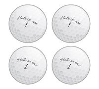 Beistle - Recortes de Pelota de Golf, 4 Agujeros en uno, Decoraciones de cumpleaños o jubilación, Suministros de Fiesta Deportiva, 10 Pulgadas, Blanco/Negro