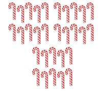 Beistle S22032AZ3 - Mini Recortes de bastón de Caramelo de 7.5 Pulgadas (Rojo/Blanco), Paquete de 30