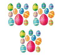 Beistle S44027AZ3 - Recortes de Huevos de Pascua, Varios tamaños, Papel