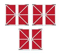Beistle S52068AZ3 - Accesorios para Fotos de Puerta de Granero con temática Occidental para Fiesta de cumpleaños de Granja, decoración rústica de Boda, plástico, Rojo/Blanco/Negro
