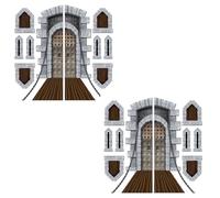 Beistle S52081AZ2 Castillo de 18 Piezas, plástico, Multicolor