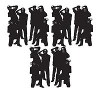 Beistle S52088AZ3 - Telón de Fondo para Fotos (6 Unidades), diseño de Paparazzi, Color Negro