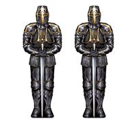 Beistle S54527AZ2 Jointed Black Knight 2 Piece, Multicolored