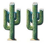 Beistle S55277AZ2, 2 Piezas de Cactus articulados, 51 Pulgadas, Papel, Multicolor