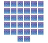 Beistle Servilletas de papel de 2 capas con diseño de escamas de sirena, 32 piezas bajo el mar, suministros de fiesta Luau, 6.75 x 6.75 pulgadas, azul/morado/dorado