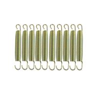 BEITESI Muelles para trampolín, resortes de repuesto para trampolín, accesorios para trampolín, juego de tornillos de 145 mm, diámetro de la bobina: 3 mm (10 unidades)