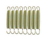 BEITESI Muelles para trampolín, resortes de repuesto para trampolín, accesorios para trampolín, juego de tornillos de 145 mm, diámetro de la bobina: 3 mm (8 unidades)