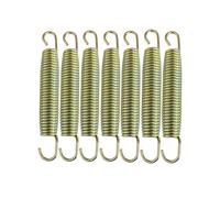 BEITESI Muelles para trampolín, resortes de repuesto para trampolín, accesorios para trampolín, juego de tornillos de 145 mm, diámetro de la bobina: 3 mm (7 unidades)
