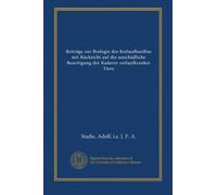 Beiträge zur Biologie des Rotlaufbazillus mit Rücksicht auf die unschädliche Beseitigung der Kadaver rotlaufkranker Tiere