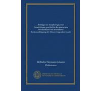 Beiträge zur morphologischen Entwicklungs-geschichte der deutschen Nordseeküste mit besonderer Berücksichtigung der Dünen tragenden Inseln