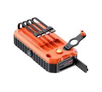 Beiykhera Cargador Solar Power Bank | Batería Externa de 20000mAh - Power Bank Solar Exterior con Manivela | para Camping, Senderismo, Viajes, rutas por Carretera, mochilero y Festivales Musicales